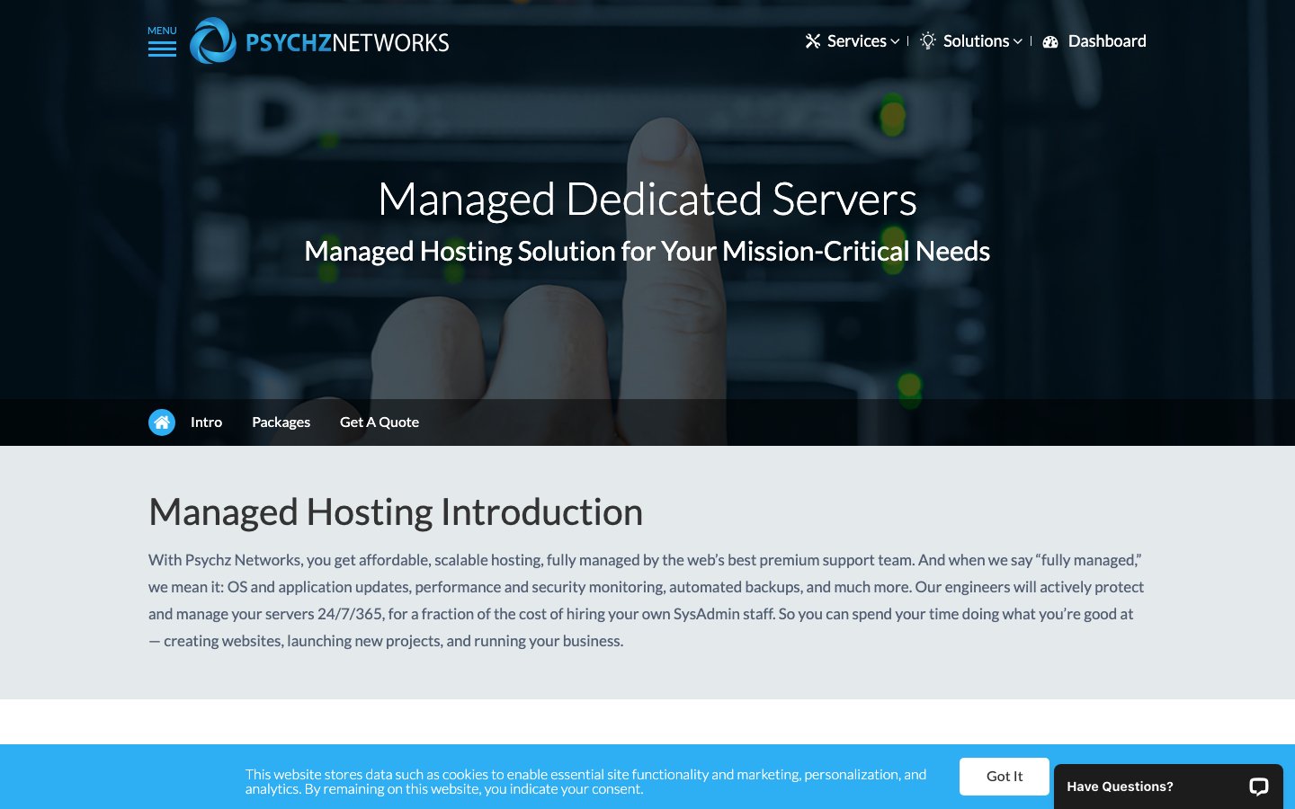 Psychz public page captured in a desktop browser