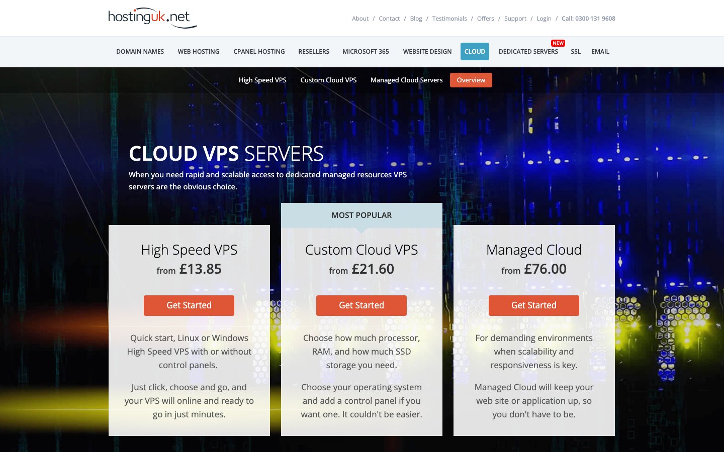 Hosting UK net public page captured in a desktop browser