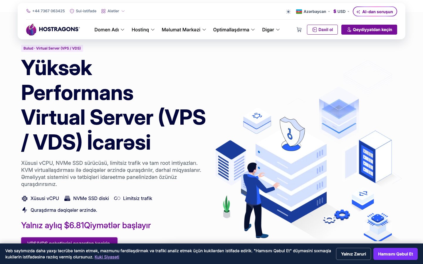Hostragons® Global Limited public page captured in a desktop browser