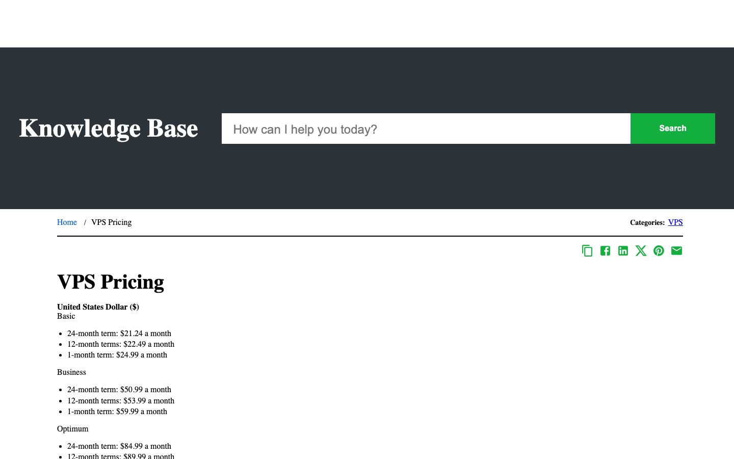 iPage public page captured in a desktop browser