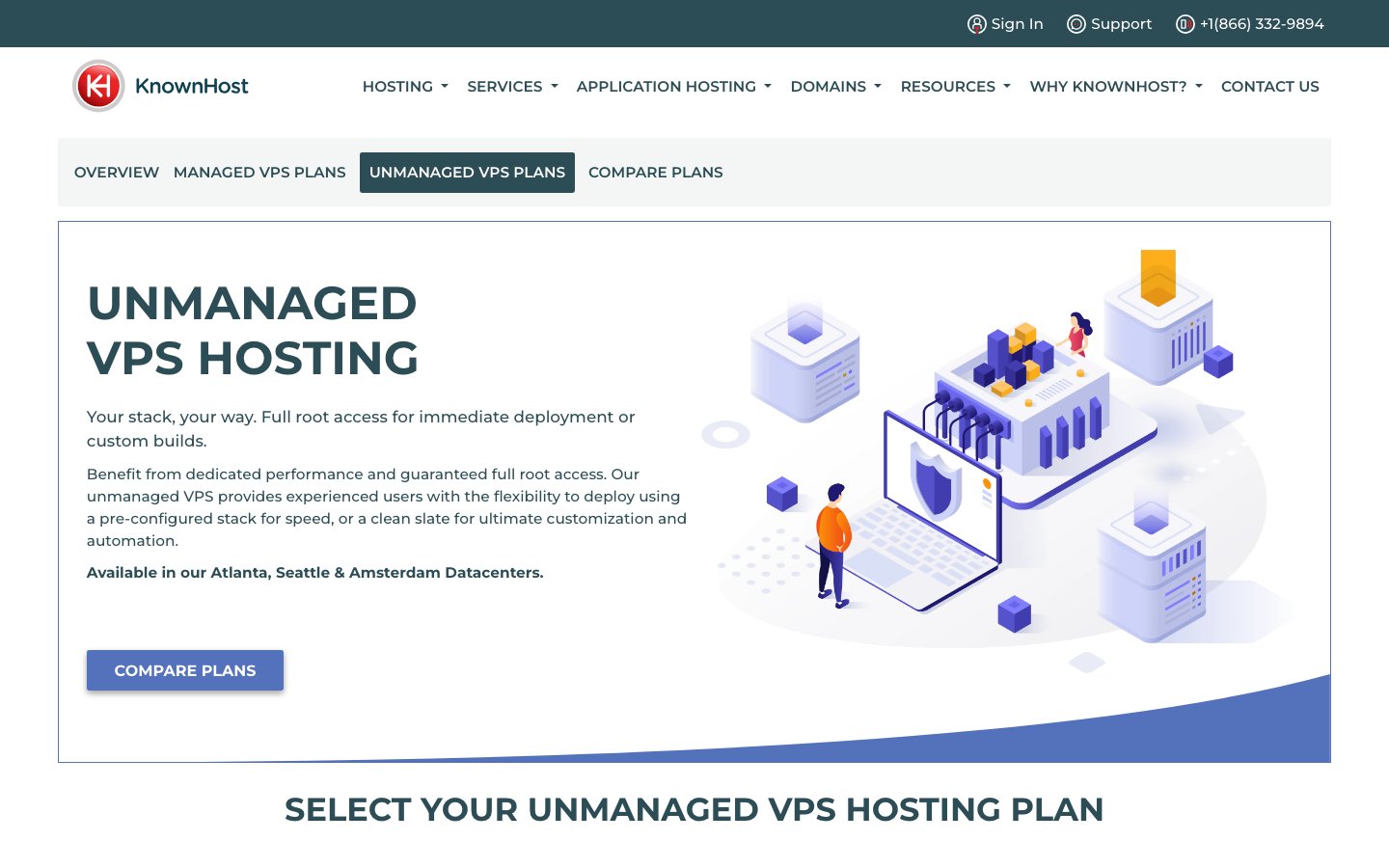 Knownhost public page captured in a desktop browser