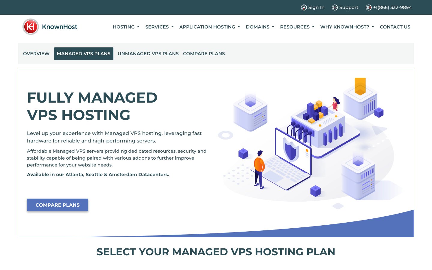 Knownhost public page captured in a desktop browser