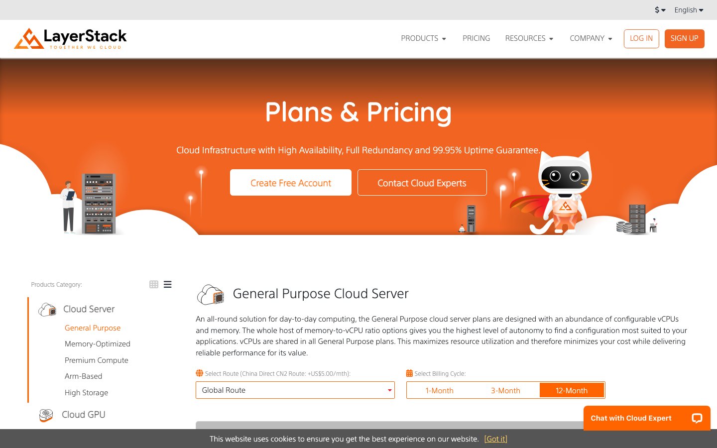 LayerStack public page captured in a desktop browser