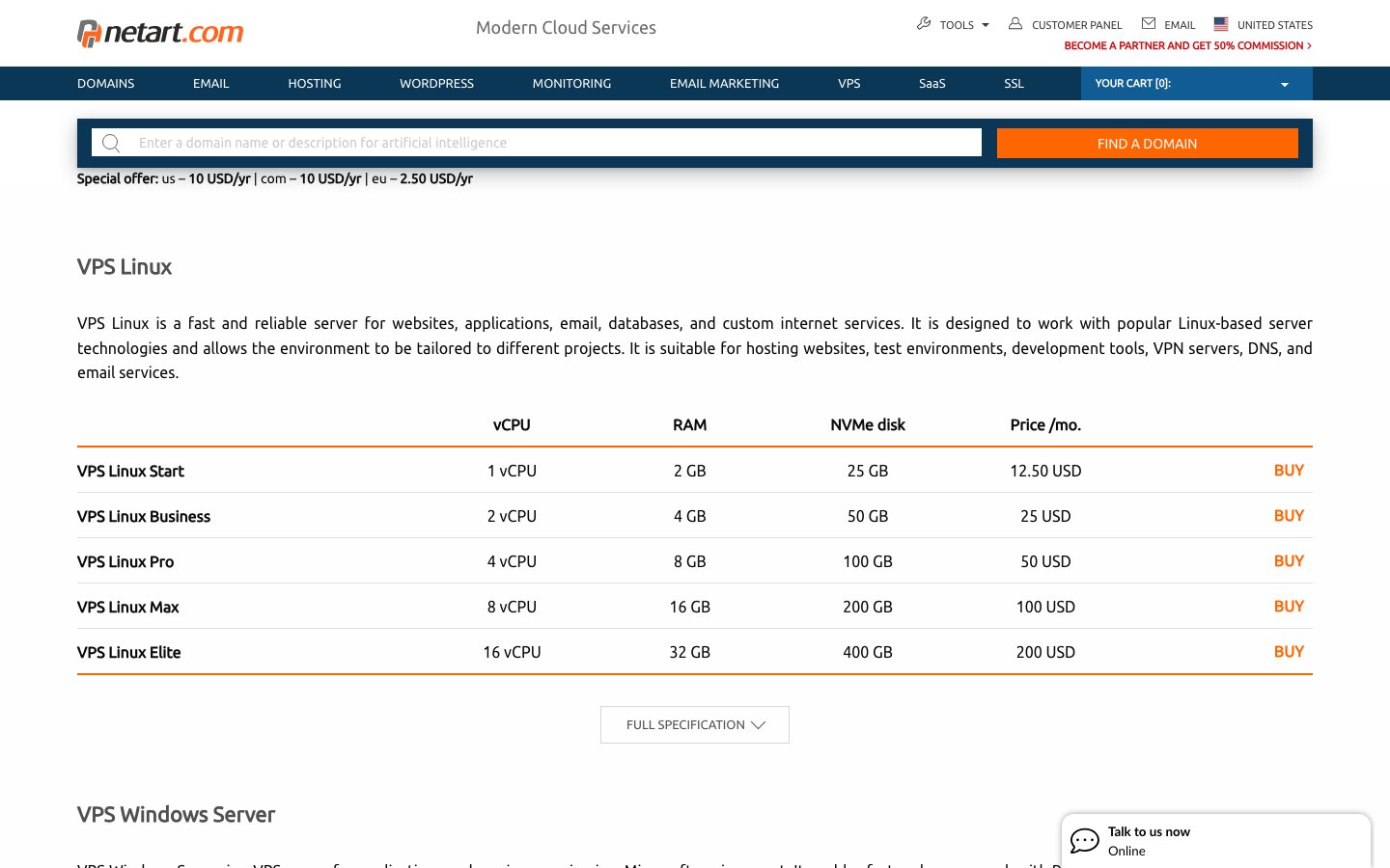 NetMark public page captured in a desktop browser