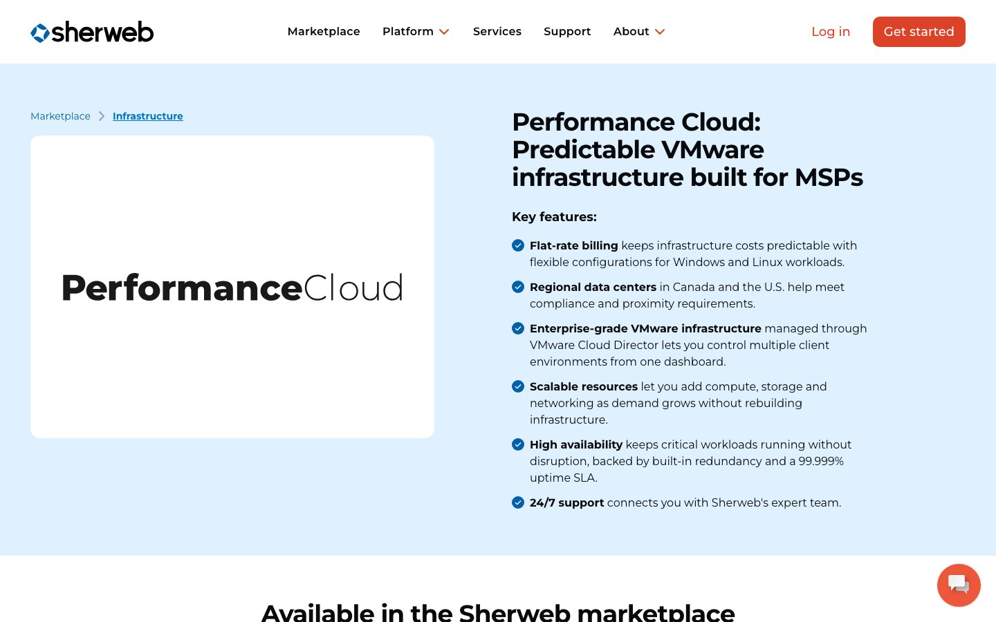 SherWeb public page captured in a desktop browser