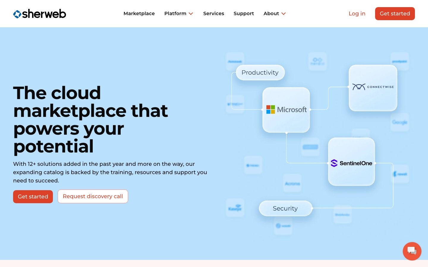 SherWeb public page captured in a desktop browser
